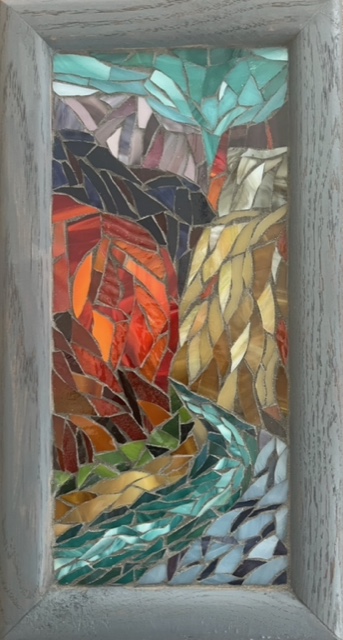 River Canyon.  6”x12” stained glass.  $95 – SOLD